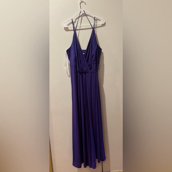 Plum David’s Bridal Wrap Dress - Picture 1 of 5